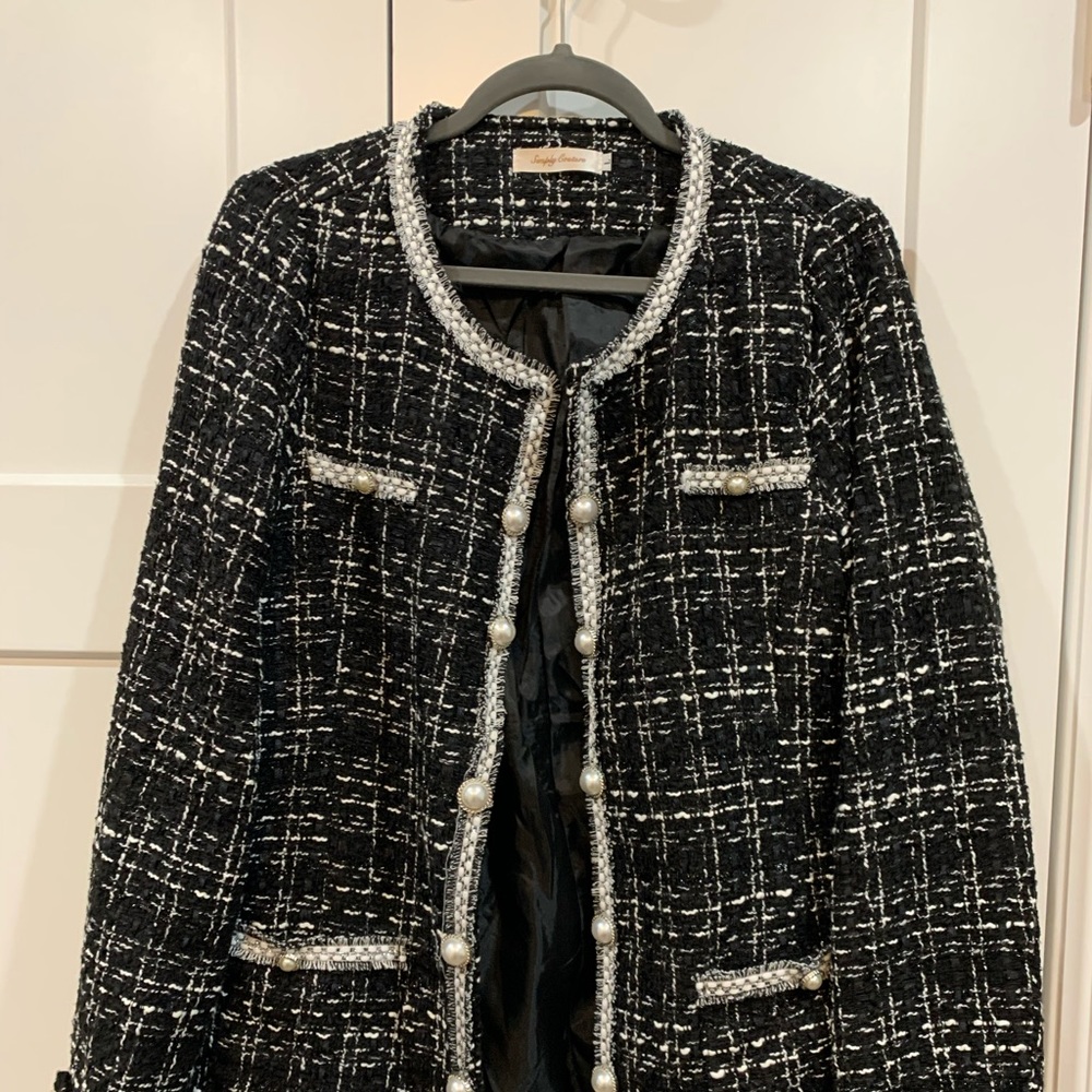 Simply Couture Tweed Suit Jacket